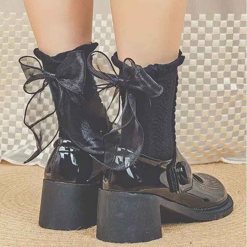 KK-37 kaos kaki lolita pita renda cotton socks katun