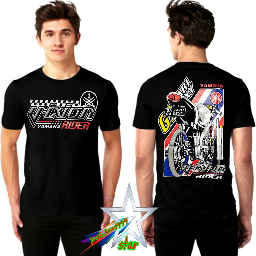  kaos  t shirt baju  distro Vixion  rider hitam Shopee Indonesia