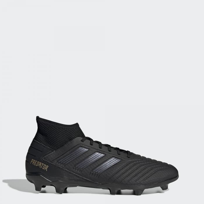 ADIDAS Predator 19.3 Firm Ground - Black/Black/Black F35594