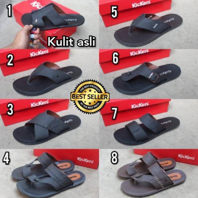 [ORIGINAL] SANDAL SLIDE KULIT PRIA CASUAL / SENDAL SLIP ON SELOP SANTAI COWOK LAKI-LAKI DEWASA S30