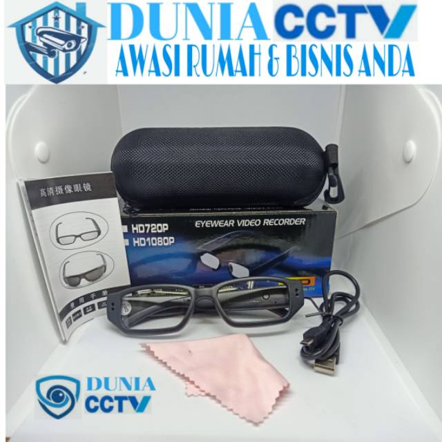 Spy cam FULL HD video camera spy model kacamata kamera tersembunyi