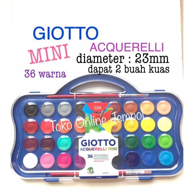 

SALE 36 warna GIOTTO Acquerelli MINI Cat Air 23mm 352700 cake ATK1019GT/CAT AKRILIK SET/CAT AKRILIK SET 24 WARNA/CAT AKRILIK PASTEL/CAT AIR/CAT AIR LUKIS SET/CAT AIR GIOTTO/KUAS LUKIS 1 SET/KUAS LUKIS KECIL/KUAS LUKIS LENGKAP/KANVAS LUKIS/KANVAS LUKIS