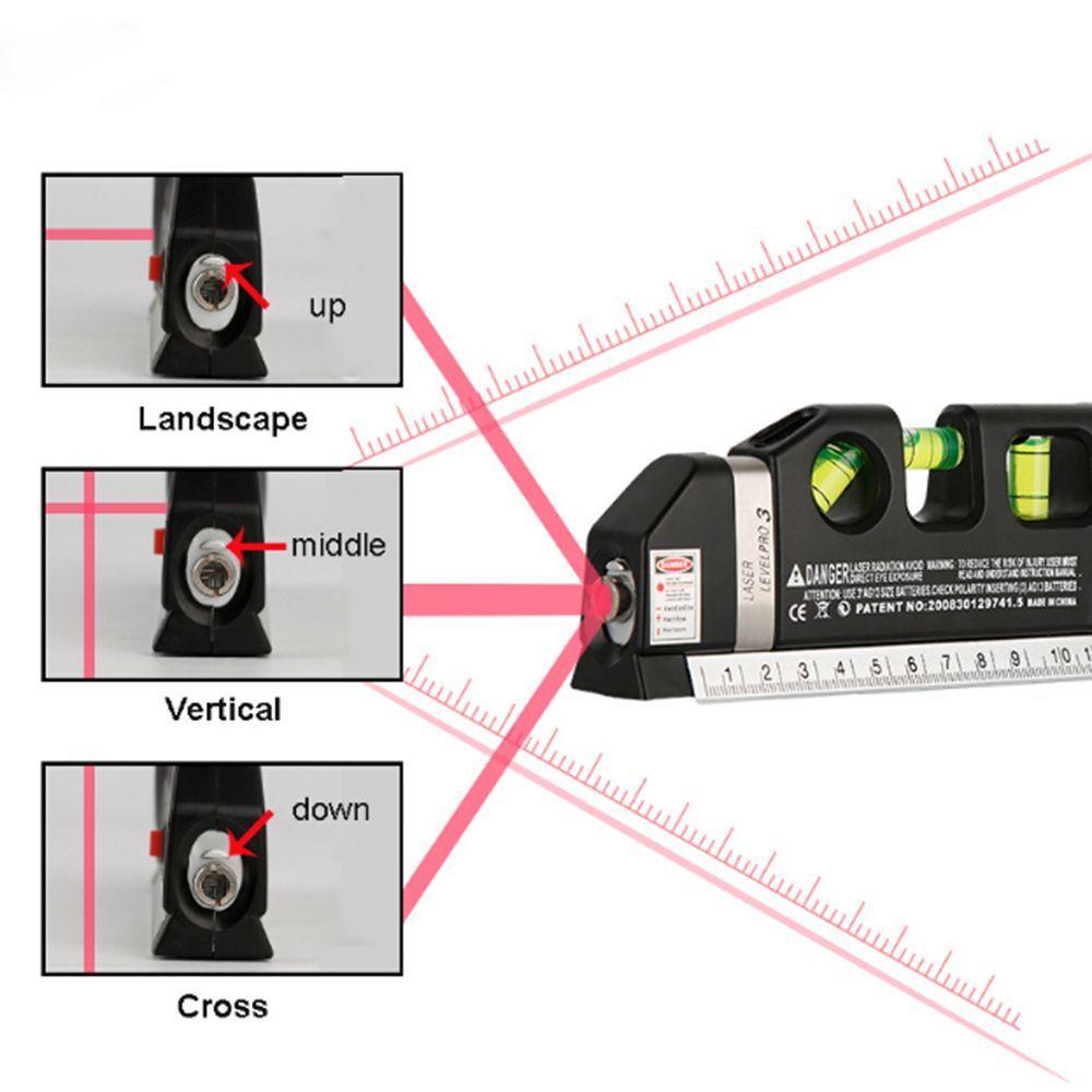 Lanfy Horizontal Vertical Line New Measuring Tape 8FT Aligner Measure Tape/Alat Ukur Garis Lurus