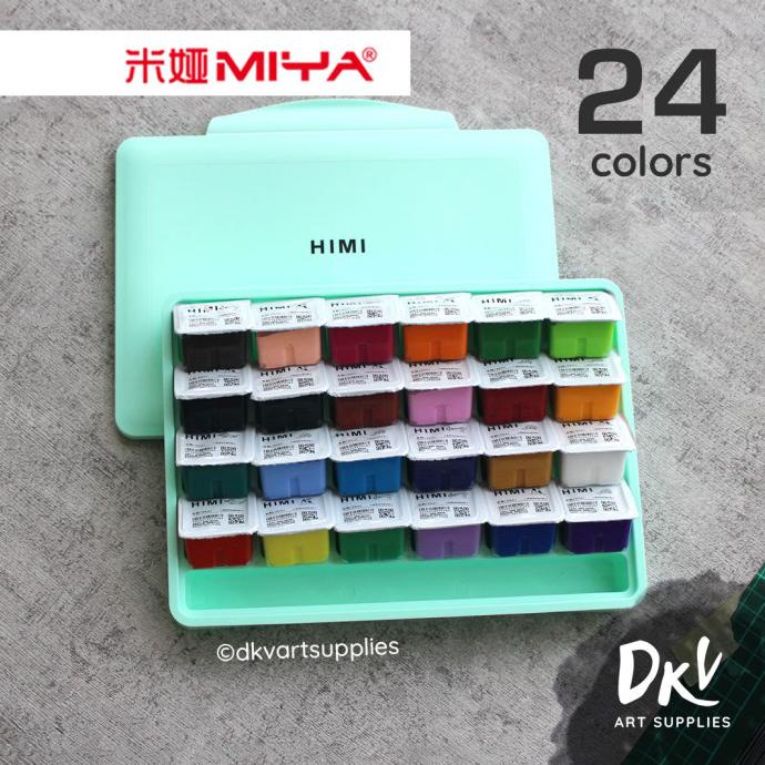 

Miya Himi Gouache 24 Warna Colors 30ml 30 ml - Merah Muda, Tanpa brush READY STOK