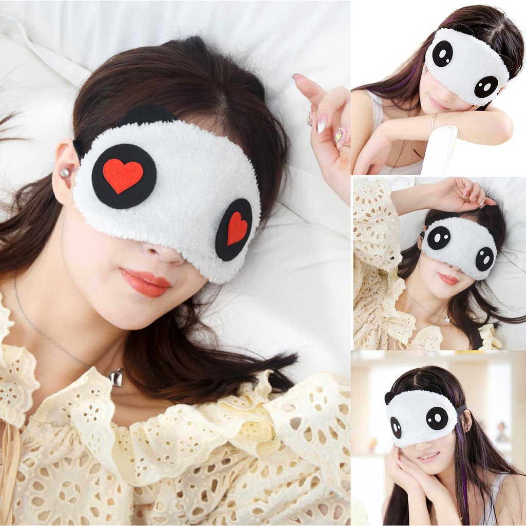 Penutup Mata Motif Panda / Sleeping Eye Panda / Eye Cover Panda / Penutup Mata Tidur