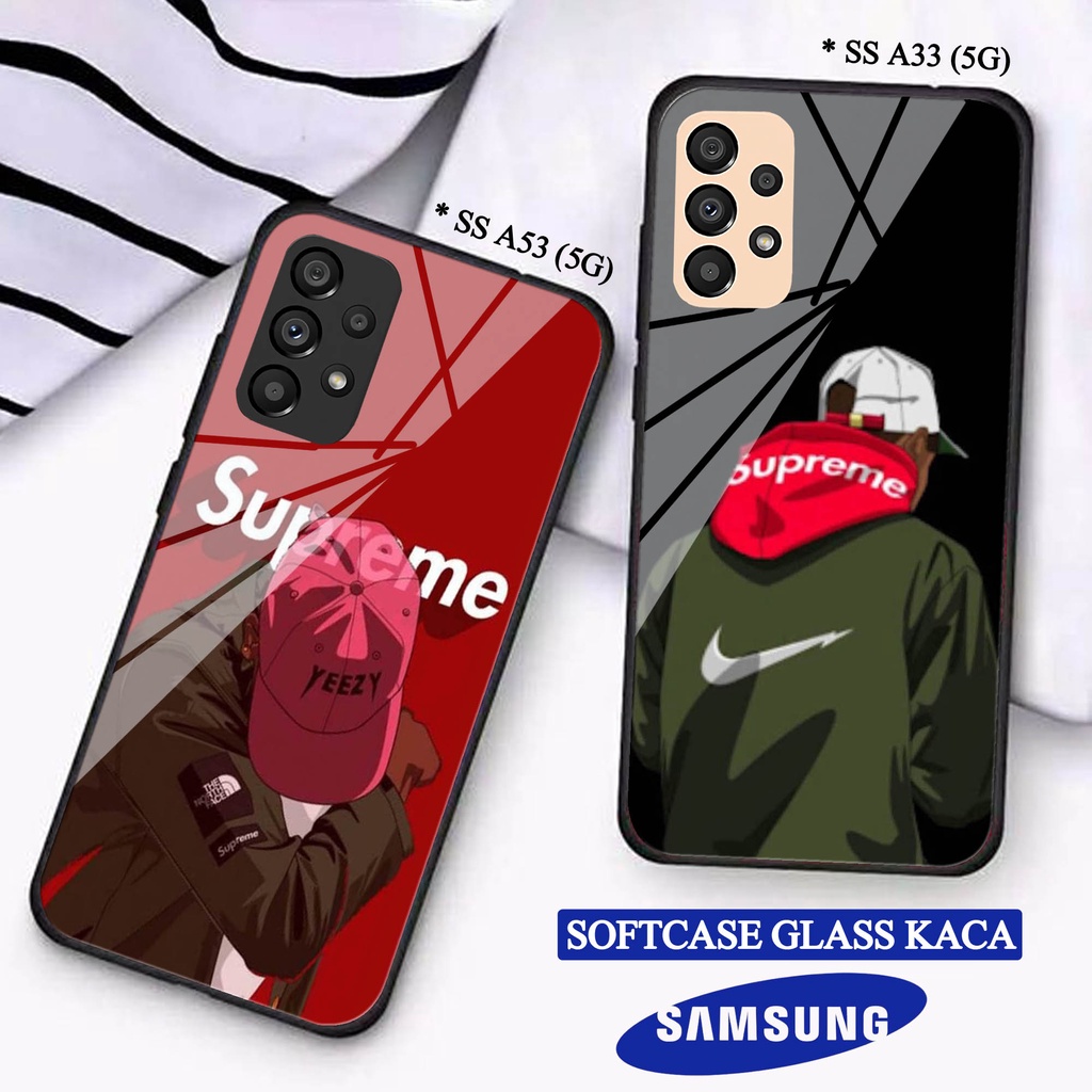 Softcase Glass Kaca  SAMSUNG A33(5G) A53(5G) - Casing HP SAMSUNG A33(5G) A53(5G) [ S12 ].