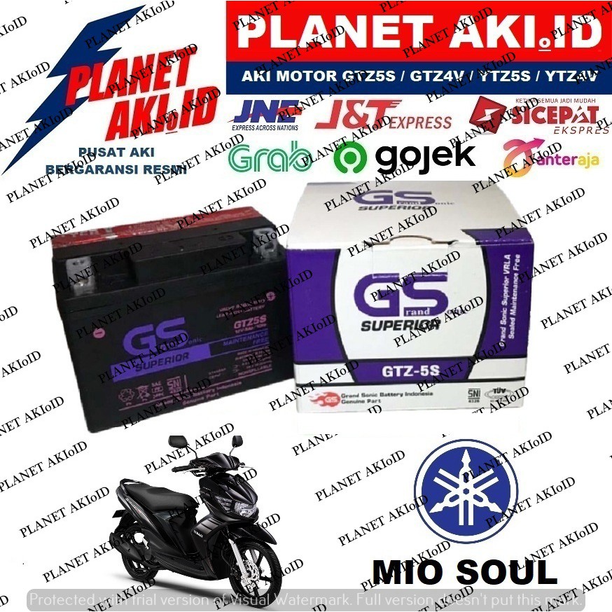 Aki Motor Yamaha Mio Soul GTZ5S Accu Kering MF