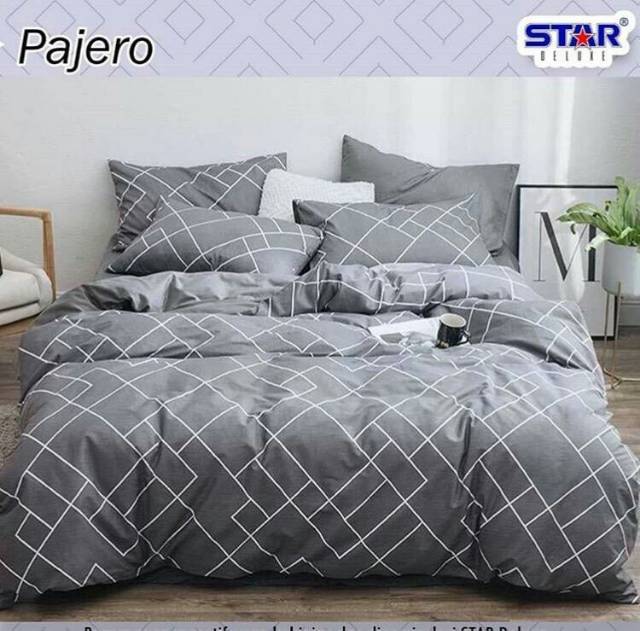 SPREI STAR MOTIF PAJERO ABU STAR | DLL KATUN LOKAL STAR ESRA UK KING QUEEN & SINGLE 180X200 160x200 