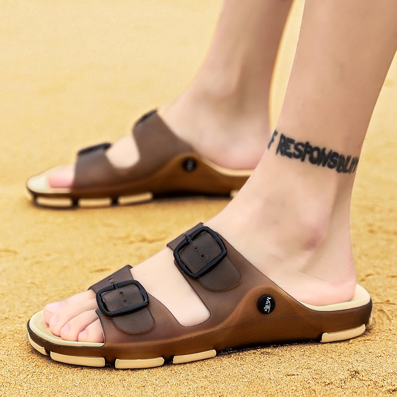 [JEPIT REAL PICT] SANDAL PRIA -EU:39-45 sandal distro pria Sepatu Jelly Pria Retro Klasik Sandal Pantai Musim Panas sandal pria  sandal pria casual sandal pria kekinian sendal pria casual sandal gunung pria sepatu pria keren sendal jelly pria