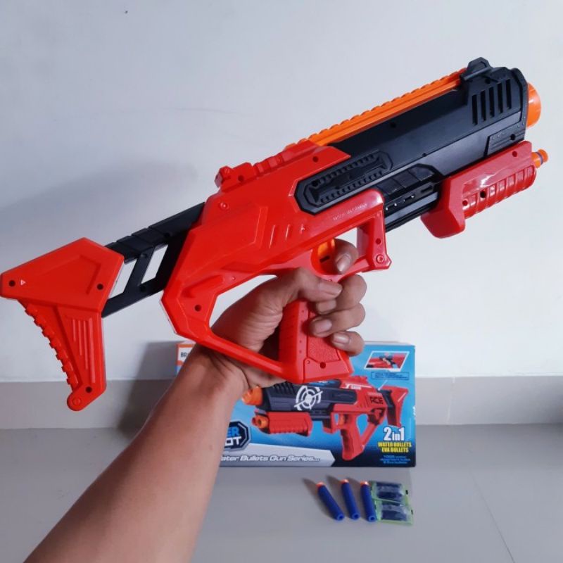 Mainan Tembakan Nerf Water Gel dan Busa Tembak Anak Edukatif