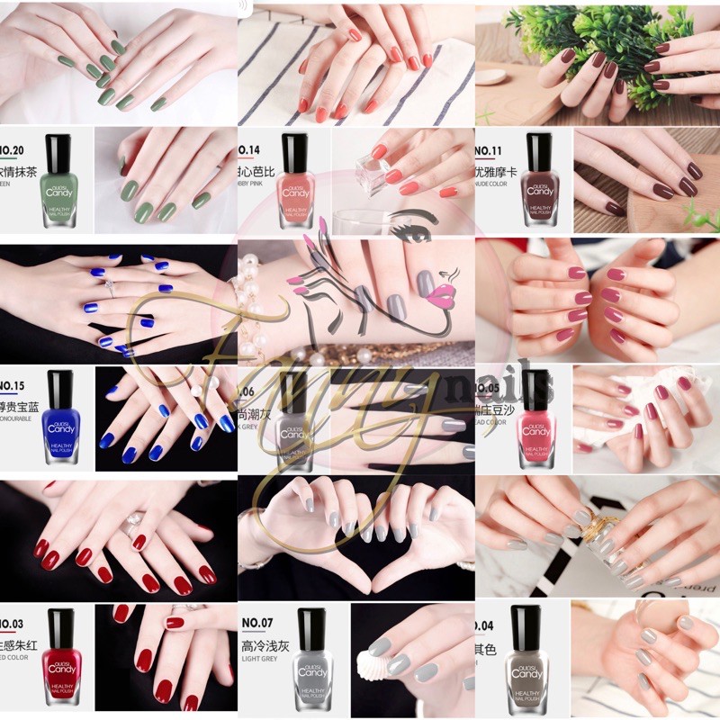 (1-20) OULISI KUTEK PEEL OFF MUSLIMAH nail polish peel off kuteks peel off