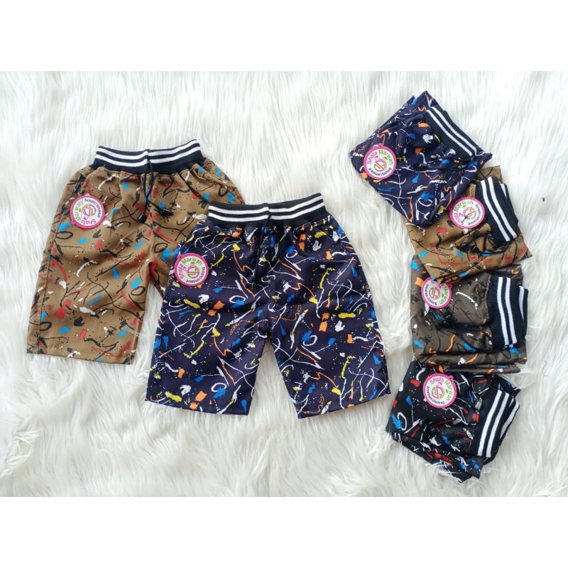 CELANA PENDEK ANAK KEREENNN CELANA ANAK CELANA FULL PRINT CELANA SANTAI 1-6/7thn CLFPR