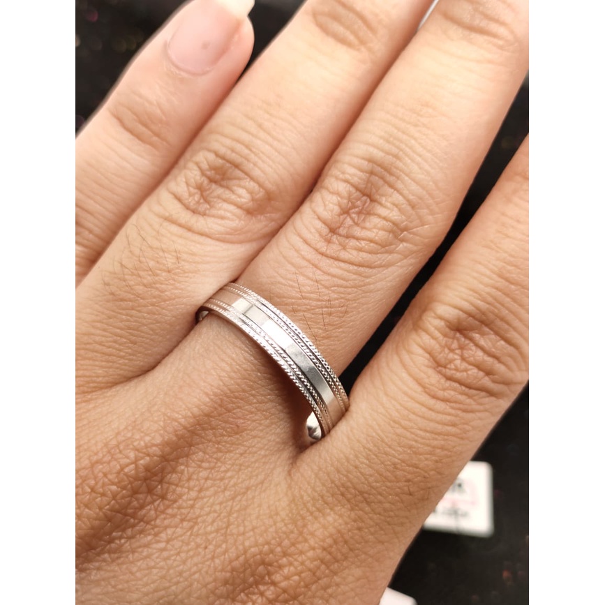 Cincin nikah Emas 17K - 1 Pasang 8 gr Kadar 750 - 73