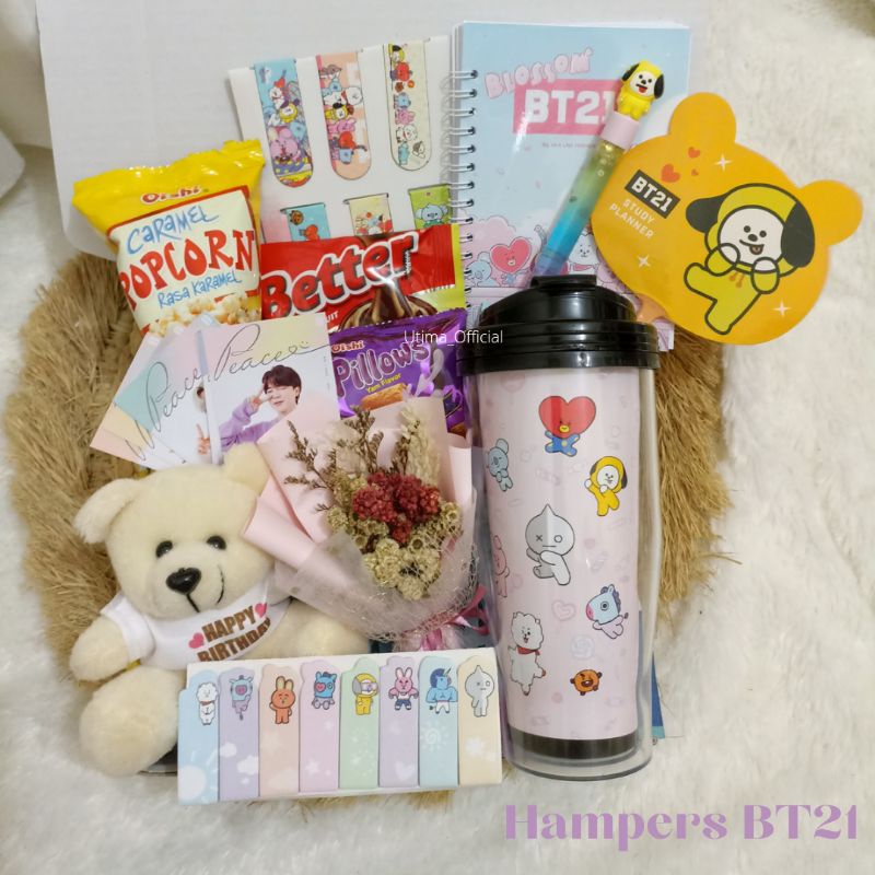 

[Hampers BT21] Hampers BTS Snack Box Hampers Snack Wisuda Ulang Tahun Anniversarry Gift Box Snack hampers lebaran hampers ramadhan
