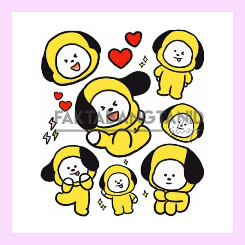 

Sticker BT21 Transparant