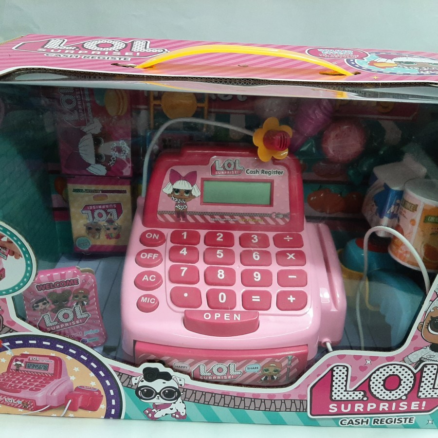 MAINAN CASH REGISTER LOL MESIN KASIR SUPERMARKET ANAK LENGKAP TERBARU