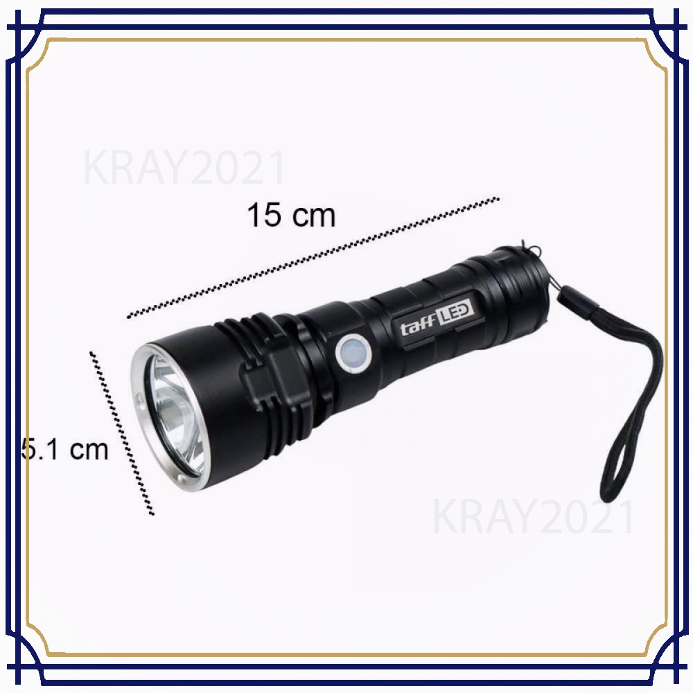 TaffLED Senter LED USB Rechargeable XLM-L2 25W 1000 Lumens - XLML2