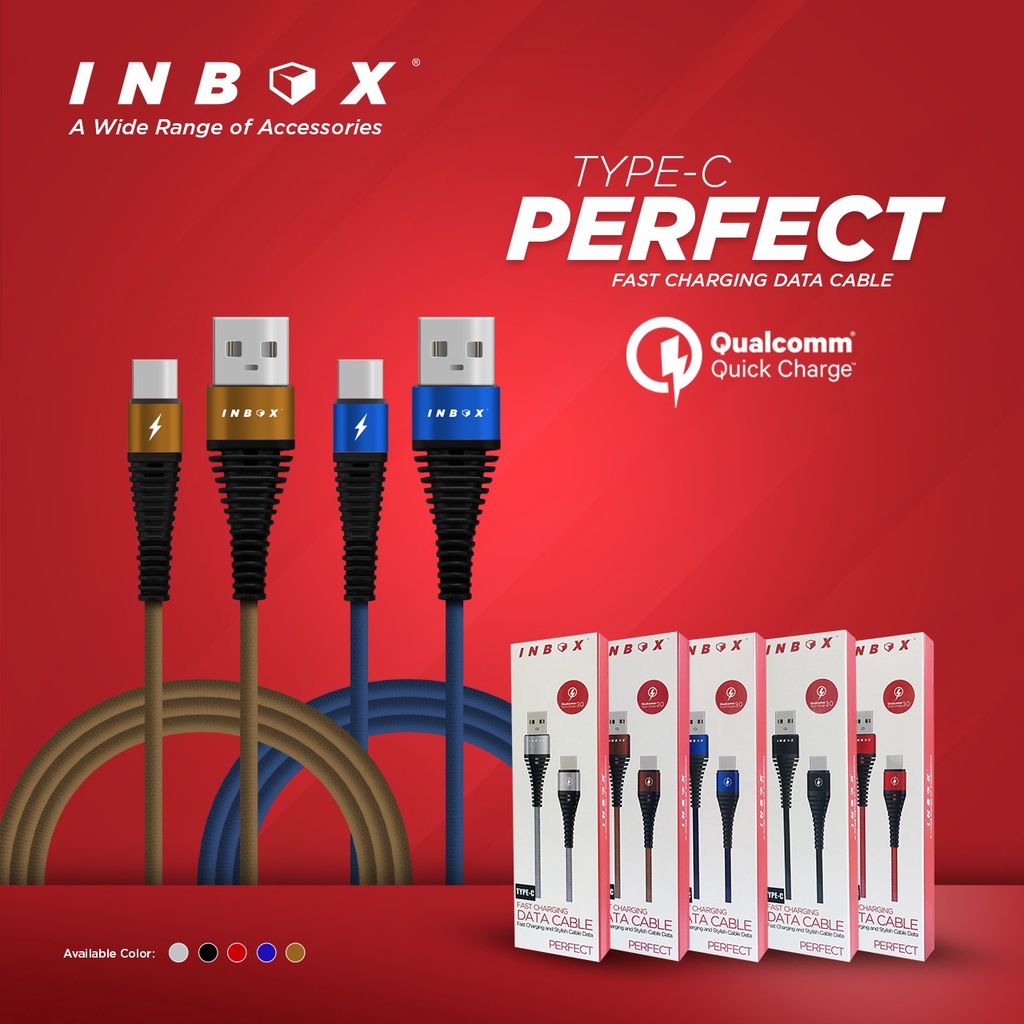 INBOX Kabel Data Fast Charging PERFECT Lightning / Type-C / Micro Data Cable PERFECT