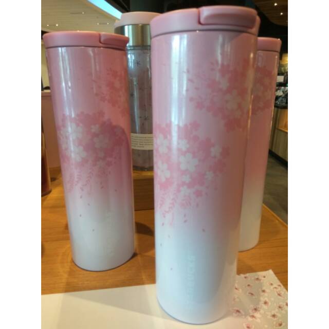 Starbucks Tumbler Stainless Steel Pink Sakura Spring 2018 - Grande
