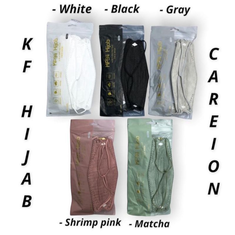Masker Hijab KF94 Careion/MASKER HIJAB WANITA