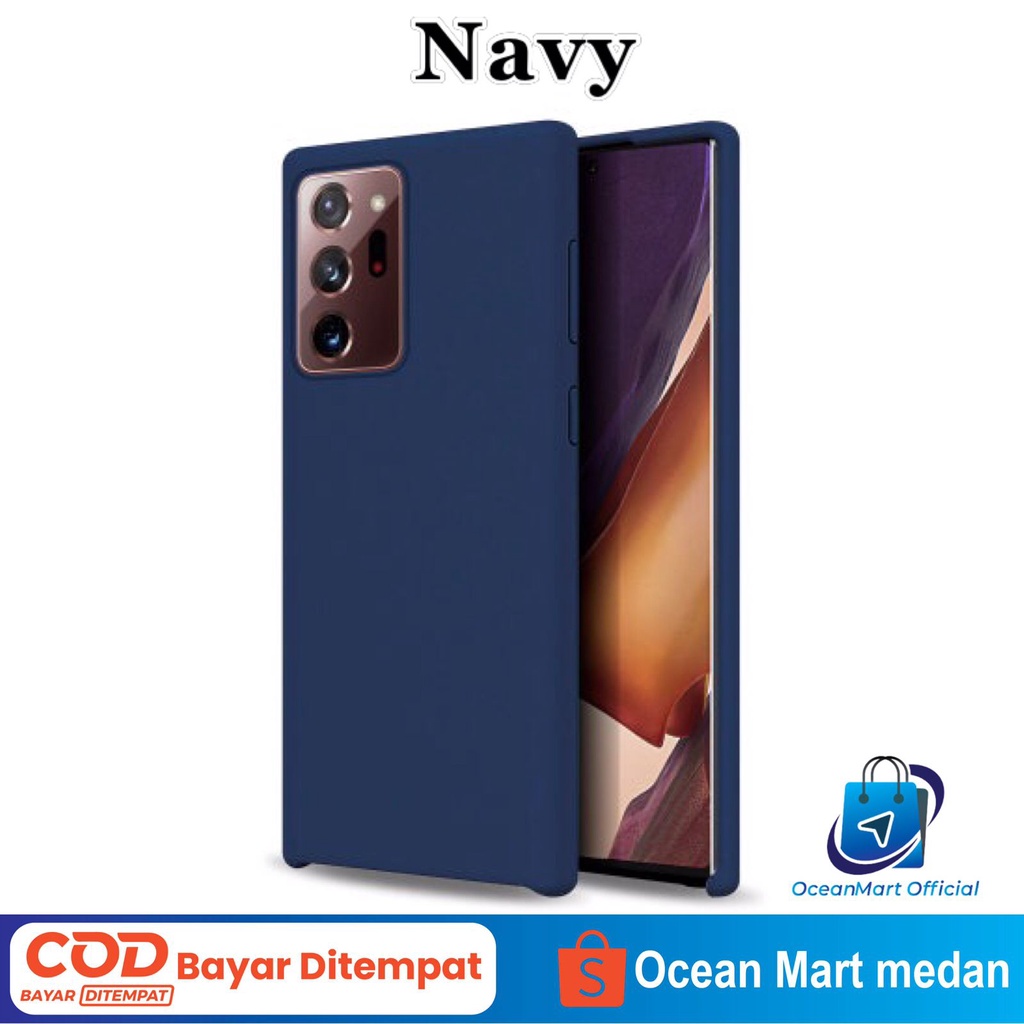 Case Silicone Back Cover Premium Samsung Note 10 20 Ultra Softcase Matte HP Aksesoris Handphone HP OCEANMART OCEAN MART Murah   Grosir