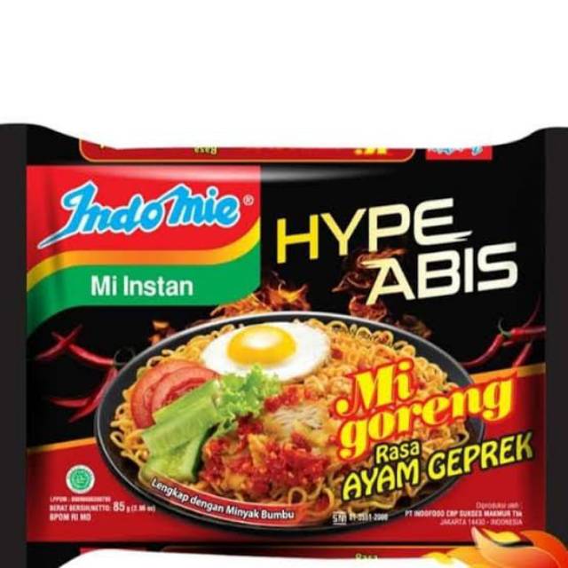 

Indomie Goreng Hype Abis Ayam Geprek 85 gr