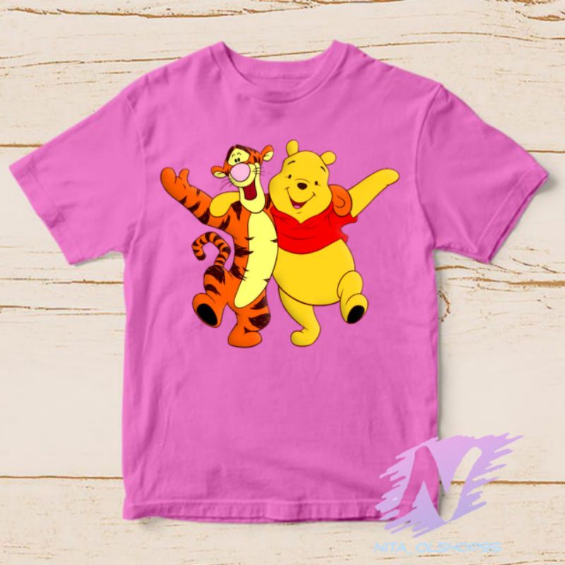 kaos anak kartu Winnie the pooh