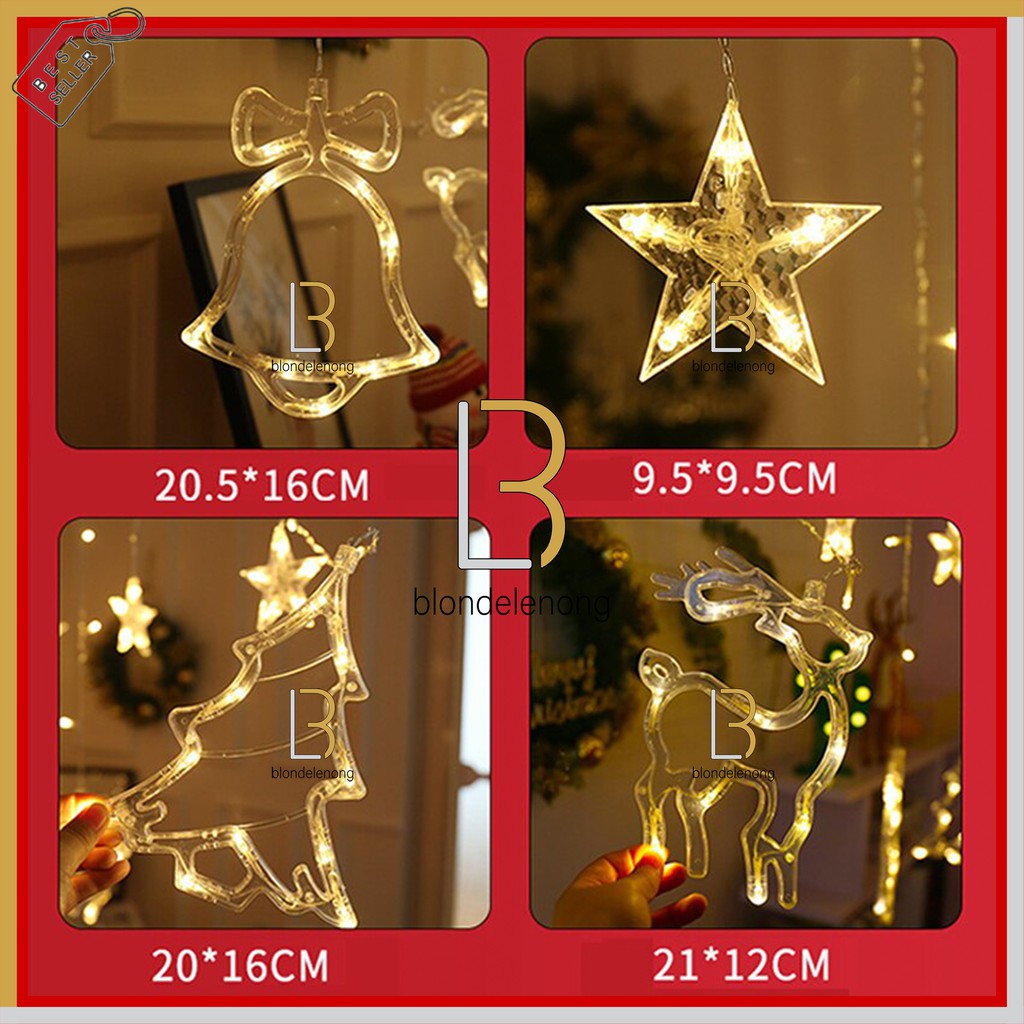 Lampu Led Tumblr Dekorasi Dekor Hias Tirai Gantung Rumbai Star Bintang Tema Pohon Natal Christmas Xmas Tree Decor Decoration Decorations Warna Warni Warm White Kuning RGB Merah Biru Lamp Kabel Transparan Putih Rumah Cafe Taman Kedap Kedip Kelap Kelip