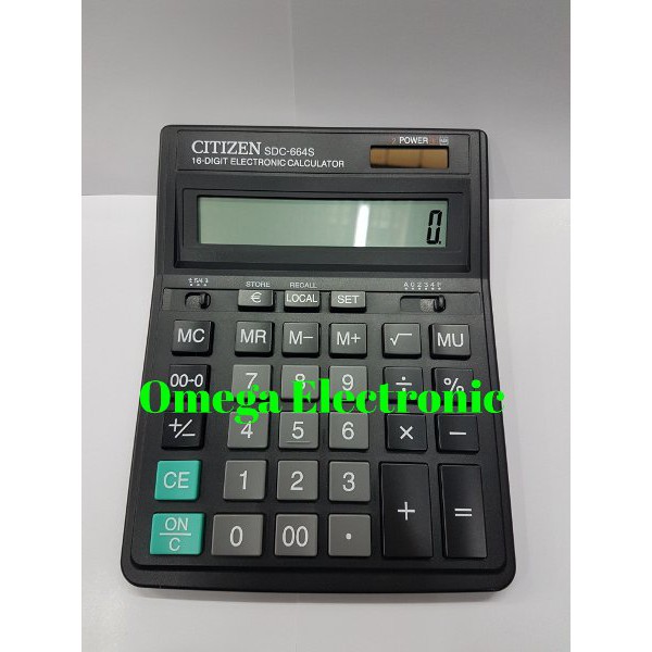 

ORIGINAL Citizen Calculator SDC-664S - Kalkulator Meja Office Kantor 16 Digits