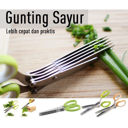 GUNTING SAYUR 5 LAPIS CEPAT DAN PRAKTIS