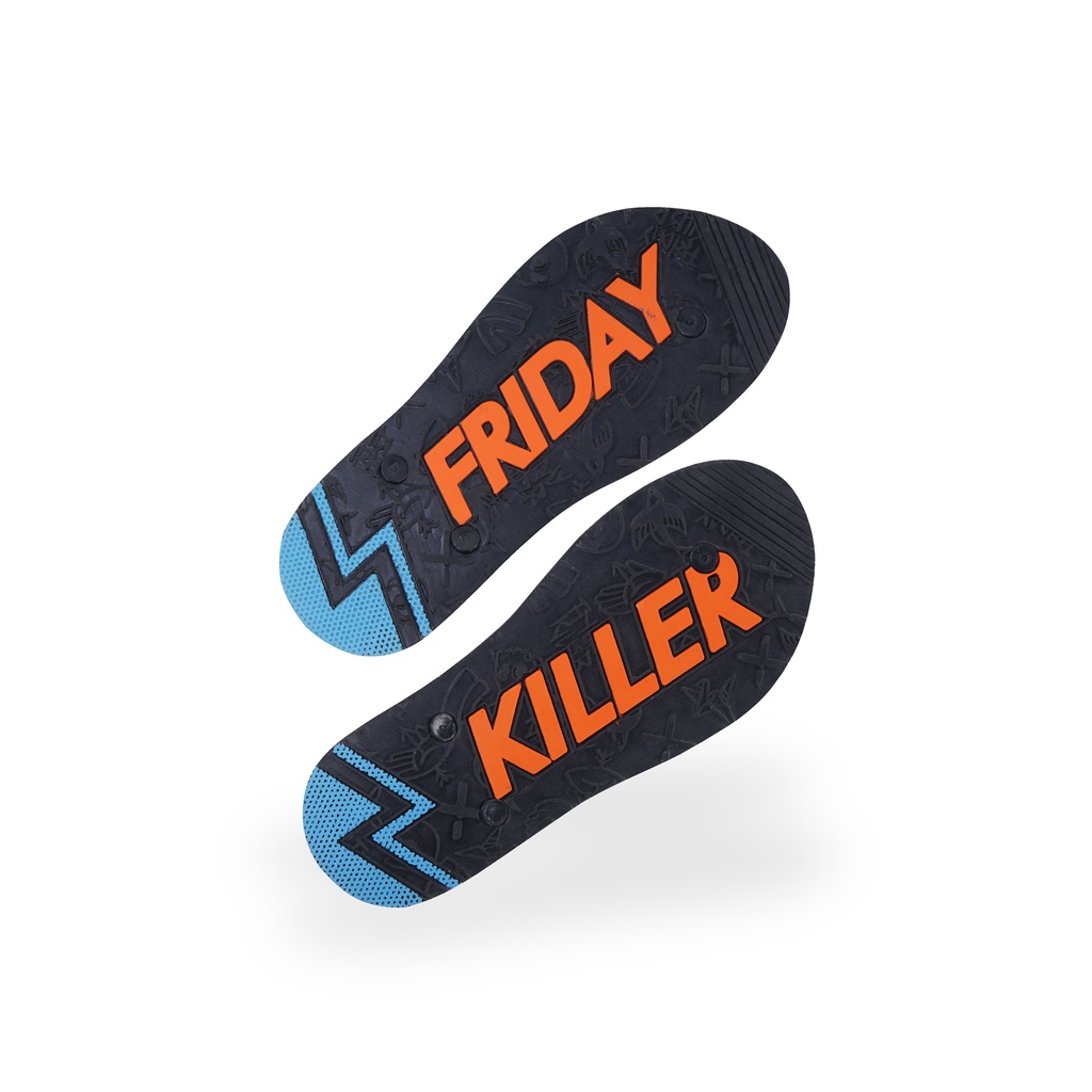 SANDAL FRIDAY KILLER | FRADA 3 BLACK ORANGE