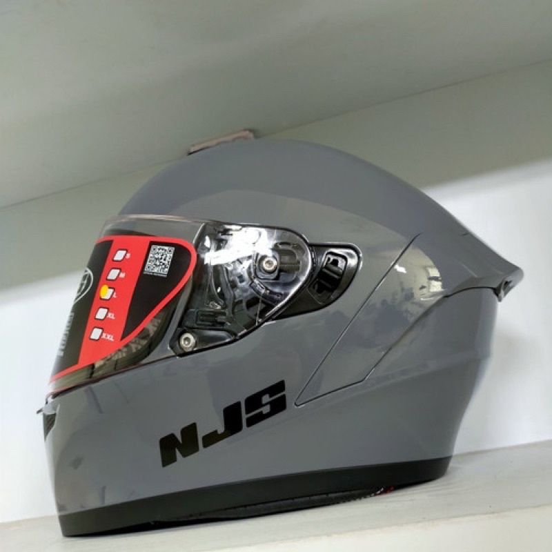 Helm NJS ZX1 Stone Grey Metalic