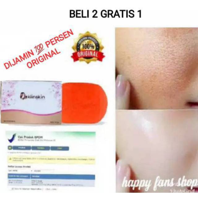 KLINSKIN BEAUTY SOAP SABUN PEMUTIH BADAN WAJAH DAN KULIT SELANGKANGAN ORI ORIGINAL 100% BPOM