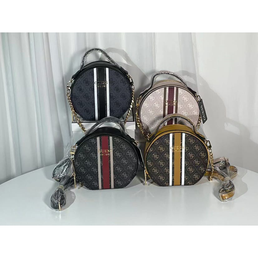 [IMPORTTMURAH] TAS WANITA SELEMPANG GUE55 VIKKY CIRCLE CROSSBODY MINI SLINGBAG IMPORT PREMIUM #2621