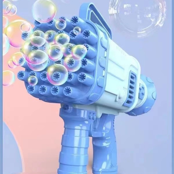 [MS]32 Lubang Automatic Bubble Gun/ Pistol Tembak Bubble Gelembung Jumbo Automatic / Mainan Tembak Gelembung Busa Jumbo