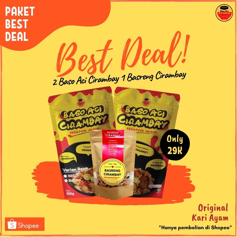 

BEST DEAL 2 Baso Aci cirambay + 1 Basreng cirambay [COD]