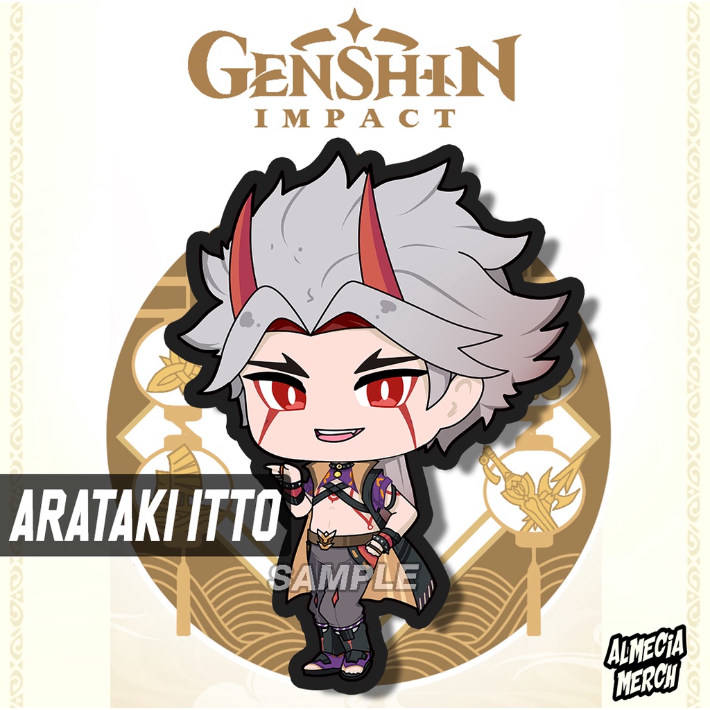 Gantungan Kunci Itto Genshin Impact / Keychain Arataki Itto Genshin Impact