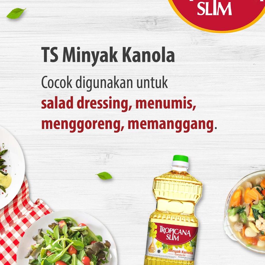 

Model Baru Twin Pack - Tropicana Slim Minyak Kanola 946ml - 100% Pure Canola Oil