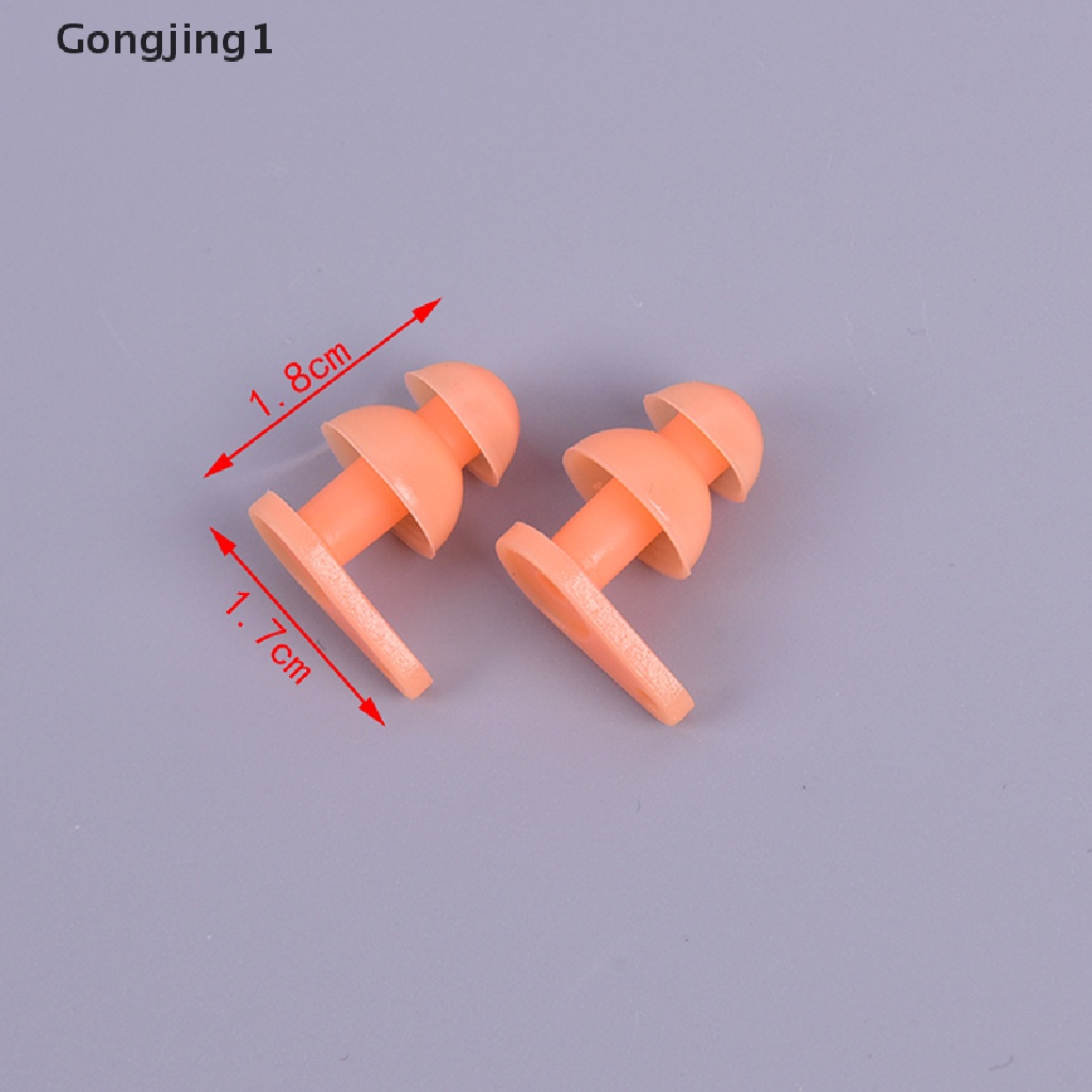 Gongjing1 1 Pasang Earplugs Bahan Silikon Anti Air Untuk Olahraga Air