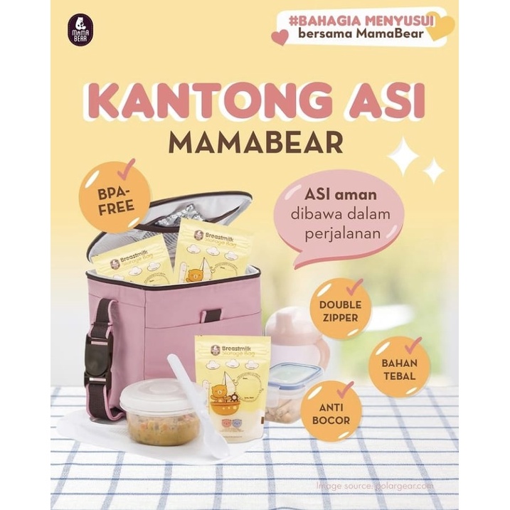 MamaBear Breast Milk Storage Bag / Asi Bag / Mama Bear kantong ASI 120ml 30pcs