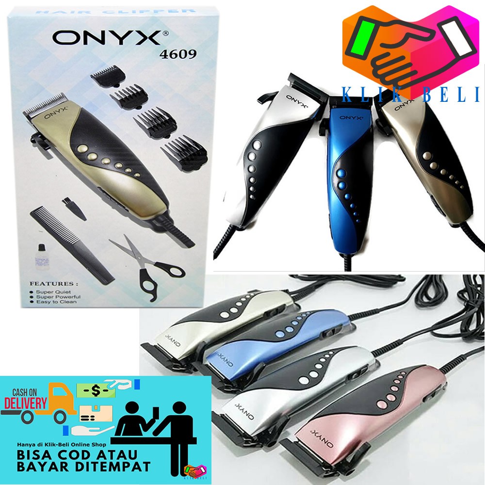 Alat Cukur Rambut Onyx 4607 / 4608 / 4609 Mesin Potong Cukuran Rambut Pencukur Professional