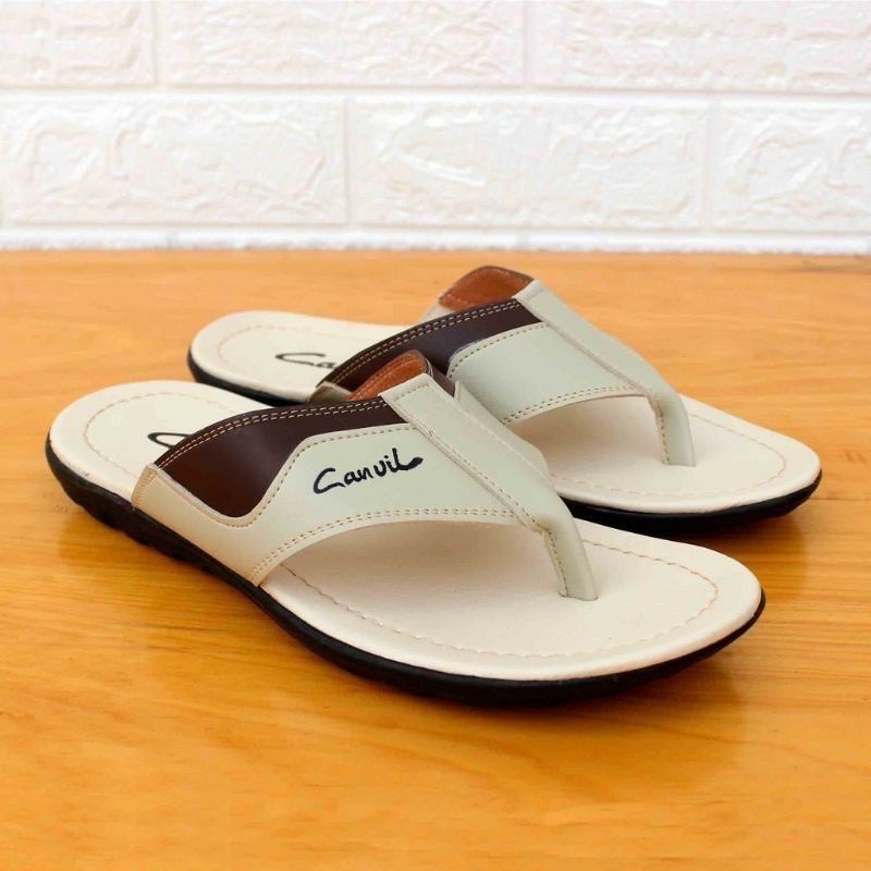 SANDAL PRIA KULIT / SANDAL SLOP KULIT / SANDAL CASUAL PRIA / SANDAL CARVIL/ CANVIL