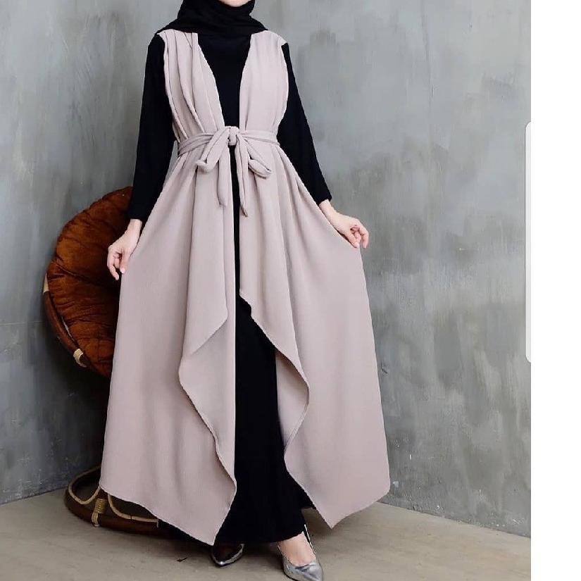 ❅ Jill Set 2in1 / Baju Muslim Wanita Terbaru 2021 / Stelan Murah / Stelan Kekinian / Polos / Kardiga