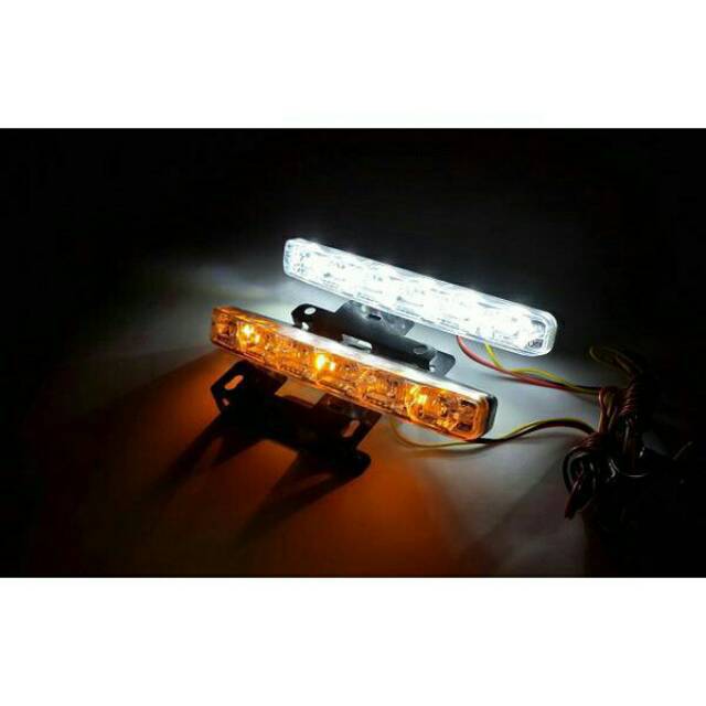 Lampu Led Bemper Drl Mobil 6 titk Dengan Sen