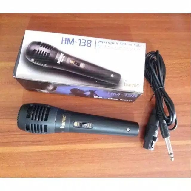 COD MIC MICROPHONE KABEL HOMIC HM-138 / MIC KARAOKE HOMIC HM-138 / MIC SALON AKTIF HOMIC HM-138 / MIC MURAH HOMOIC HM-138