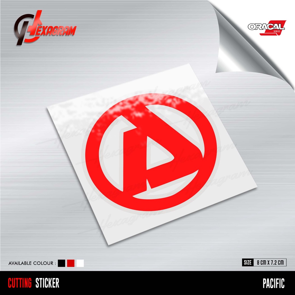 Cutting Sticker Sepeda PACIFIC LOGO Small | Stiker Logo Sepeda PACIFIC | PACIFIC
