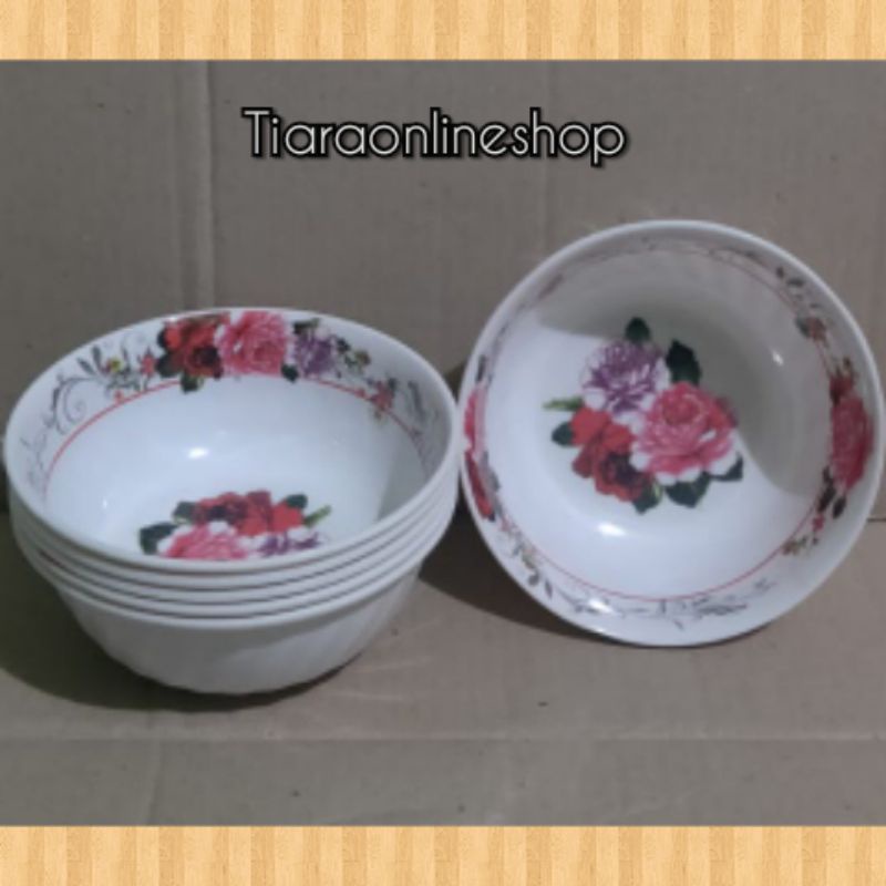 mangkok melamin motif 7inc (17.5cm)/mangkuk makan anti panas