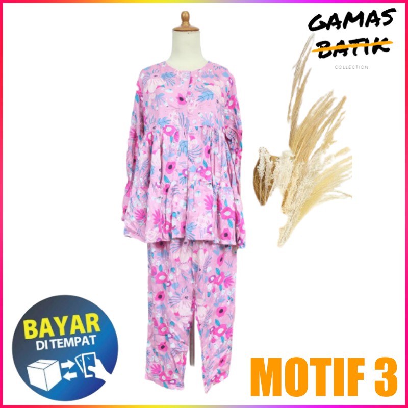 [REALPICT-BISA COD] PIYAMA TIDUR SETELAN RAYON PREMIUM TERMURAH