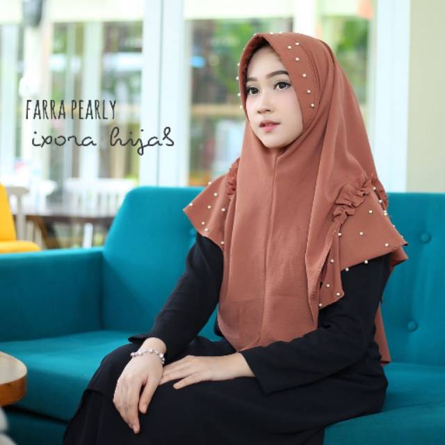 Farra pearly original ixora hijab
