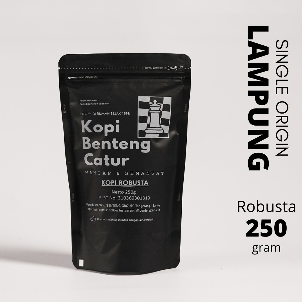 

Benteng Catur Kopi Robusta Lampung 250 Gr